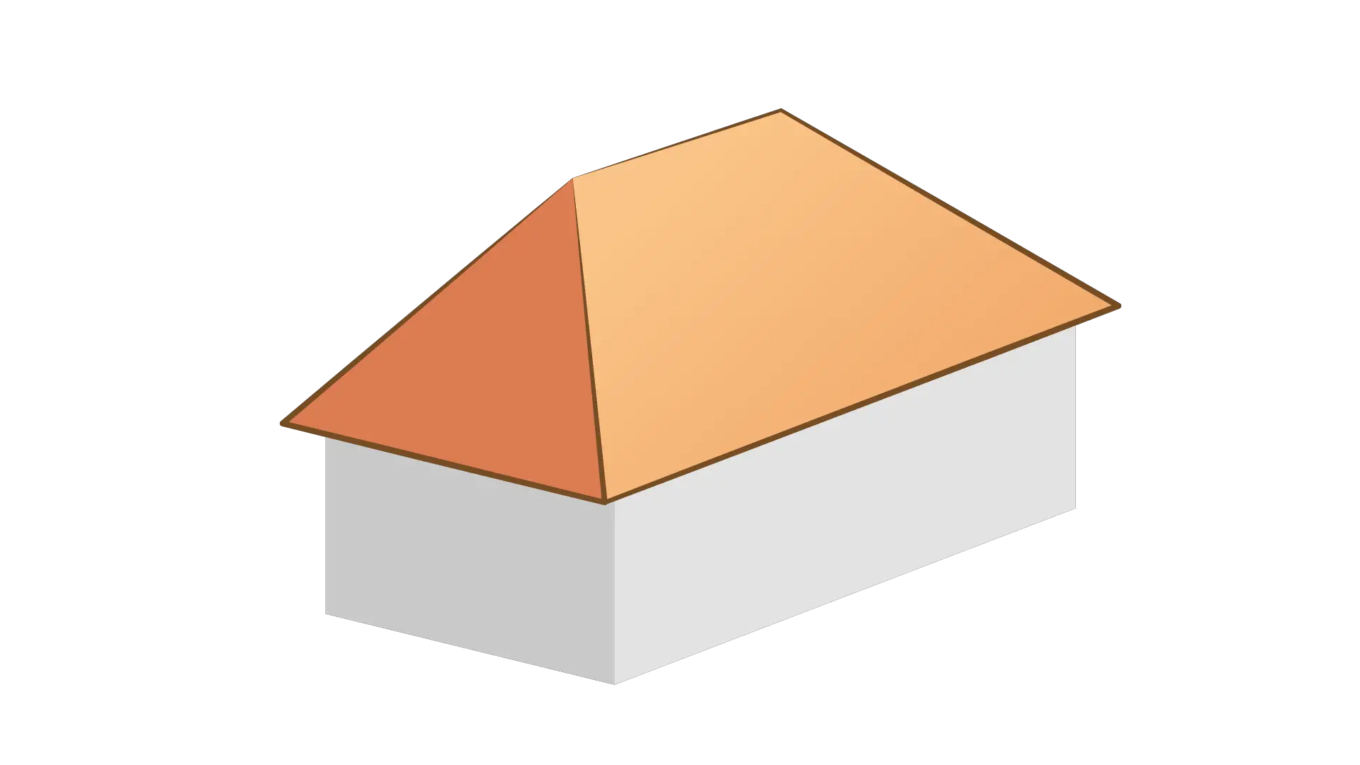 Hip roof illustration