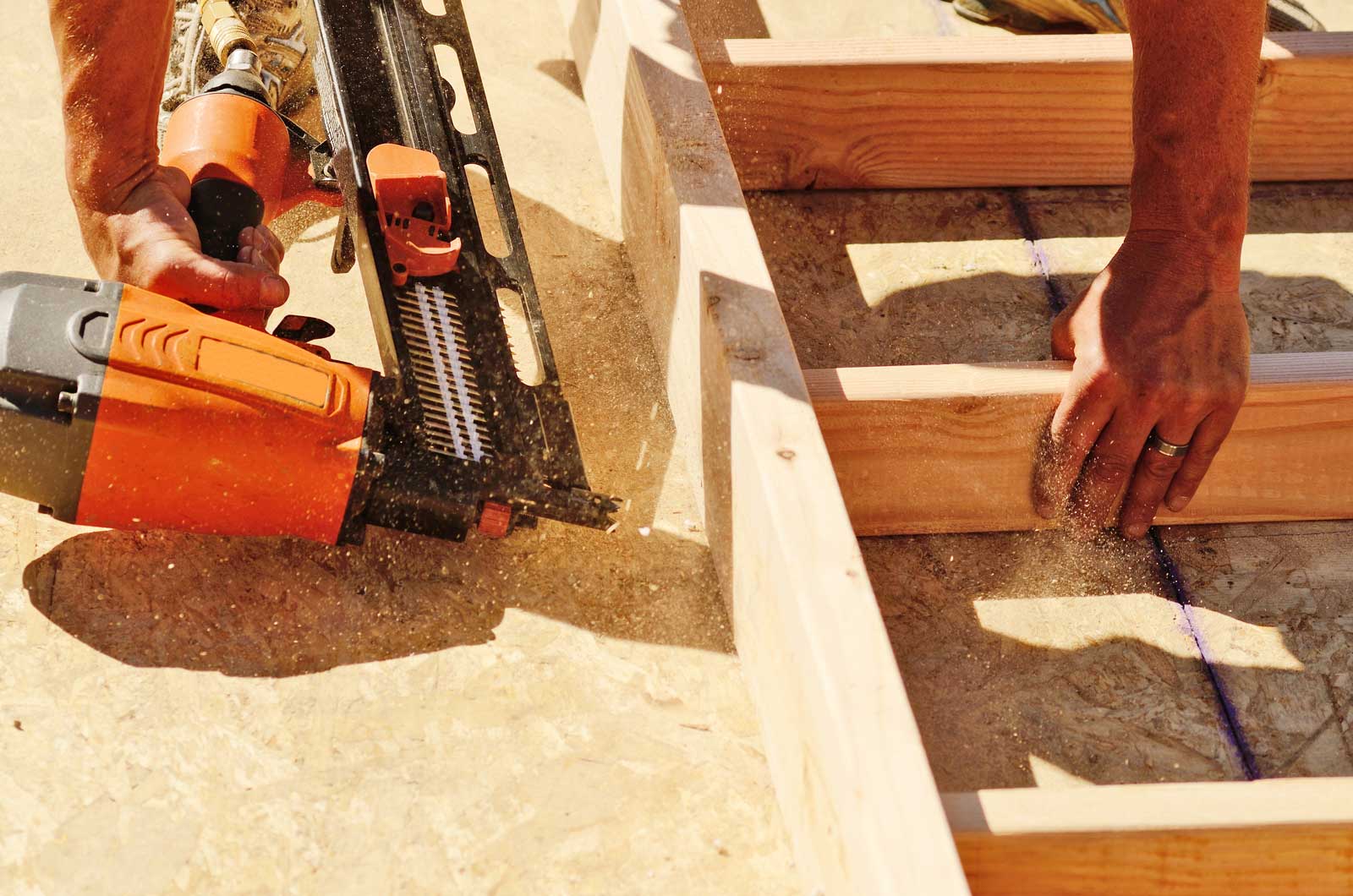 why does my nail gun spark?