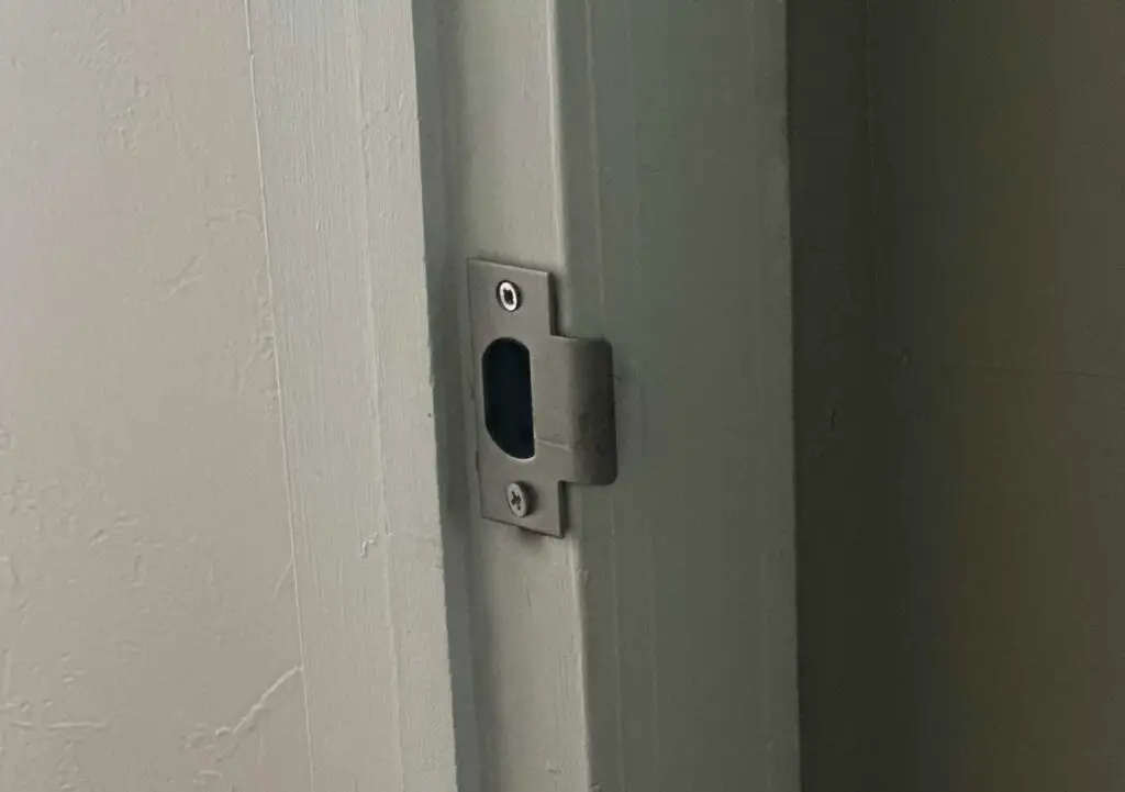 incorrectly installed strike plate